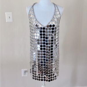 12th Tribe Diana Silver Disco Dress